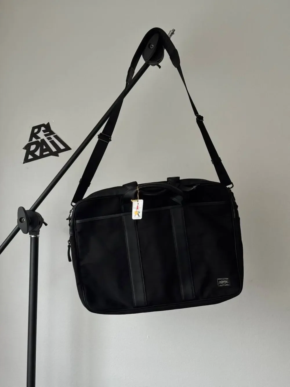 Porter Yoshida Tanker Briefcase Shoulder Bag Black